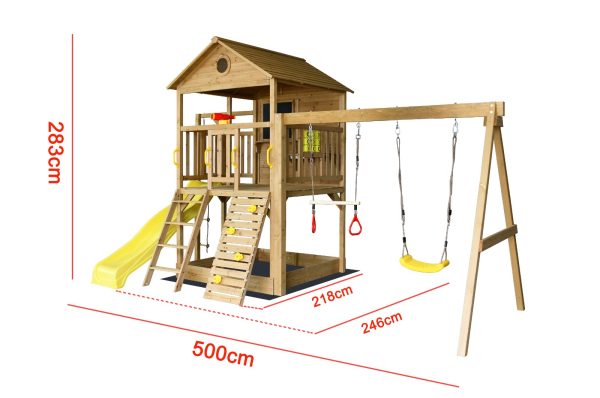 ⁦בית עץ דגם לביא לילדים⁩ – תמונה ⁦3⁩